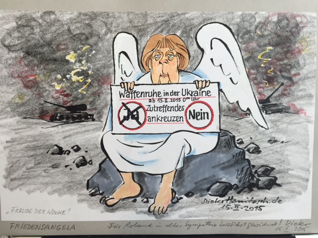 Waffenruhe in der Ukraine – Friedensengel Angela Merkel?