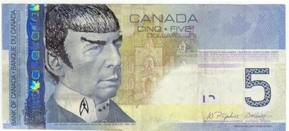 Live long – and prosper: Das „Spocking up“ der kanadischen 5 Dollar Note