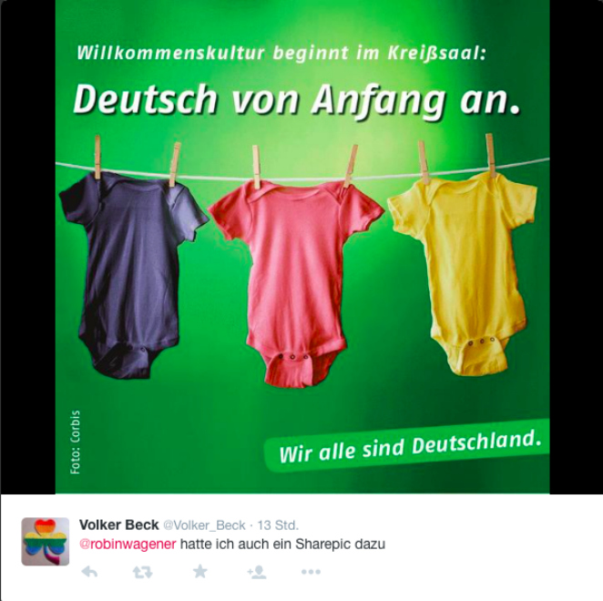 Plakat der Grünen: Gewalt gegen Kinder