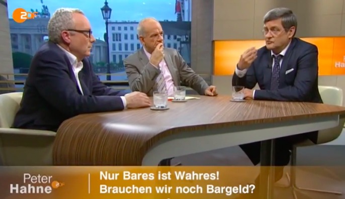 Peter Hahne, ZDF – Nur Bares ist Wahres – Brauchen wir noch Bargeld? – 28.06.2015