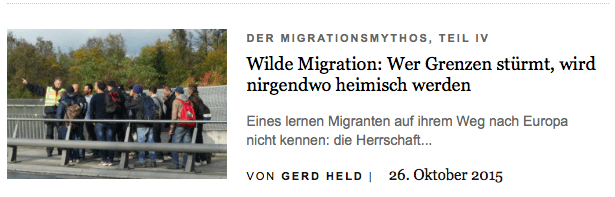 Integration – die falsche regulative Idee