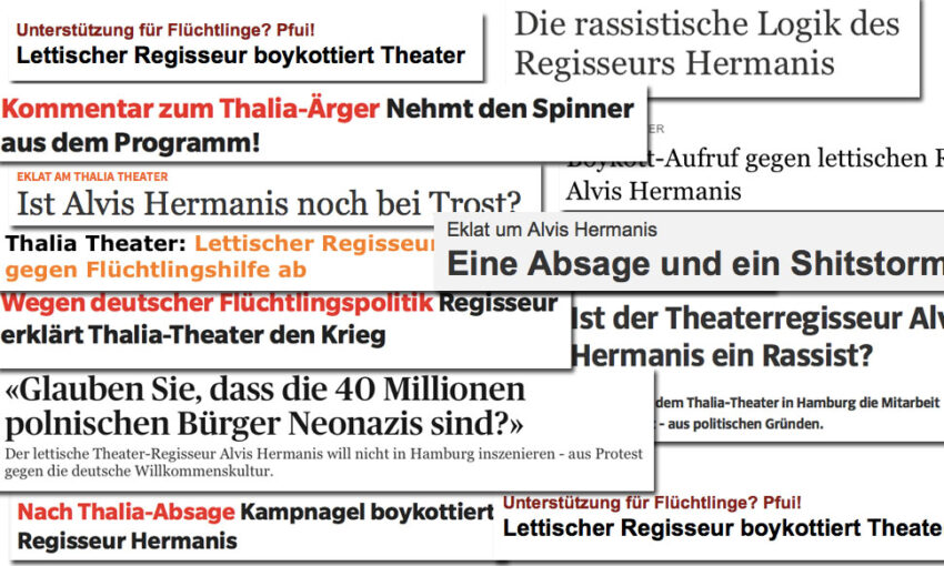 Theater um Refugees-Welcome-Zentrum im Thalia-Theater