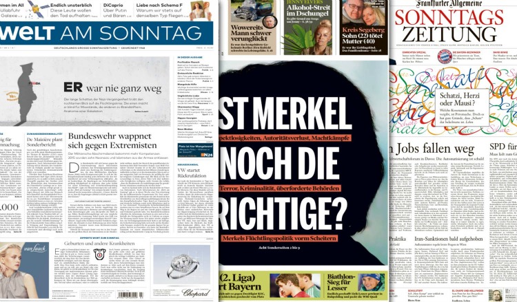 WamS, BamS und FAS: Titelthemen sind Flaggensignale