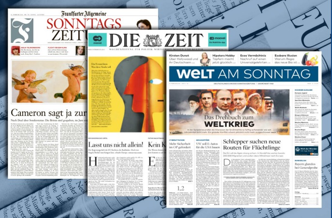 Wochenzeitungen: Vom Drehbuch zum WELTKRIEG bis zu MERKELS letztem Mann