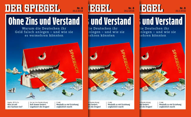 DER SPIEGEL Nr. 8 – „Ohne Zins und Verstand“