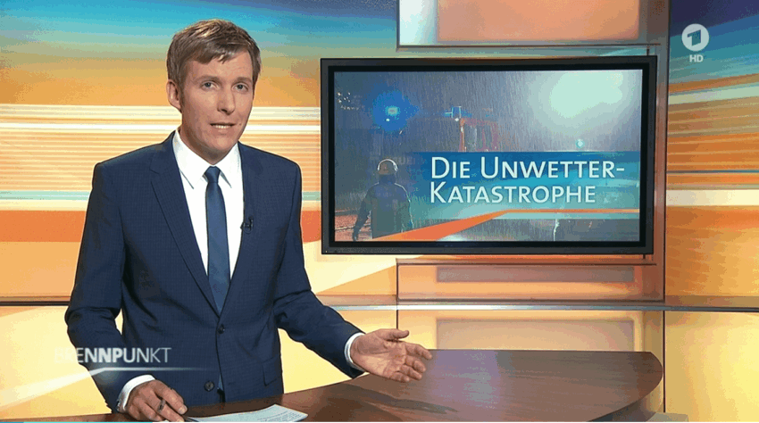 Sturzbäche und das Fernsehen