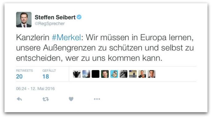 Seibert twittert kurz, und die Welt dreht sich anders rum