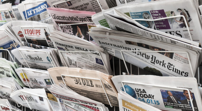 Die Pressefreiheit wird durch sinkende Auflagen bedroht