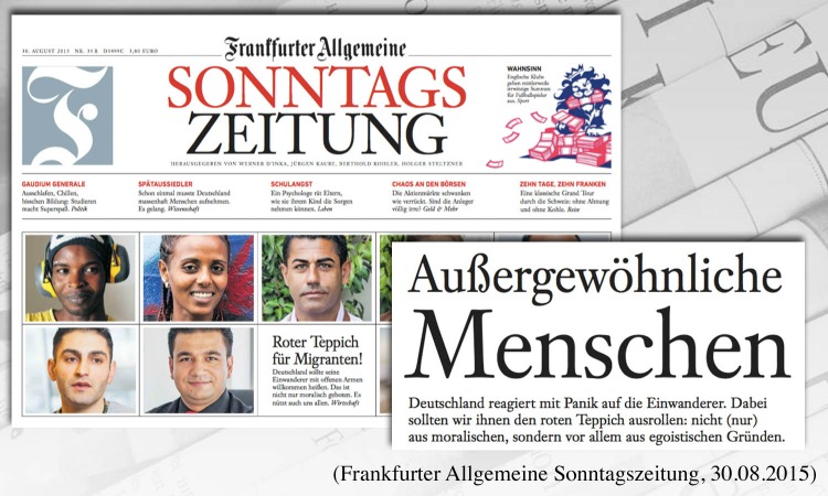 Die FAS rollt den roten Teppich für Flüchtlinge wieder ein