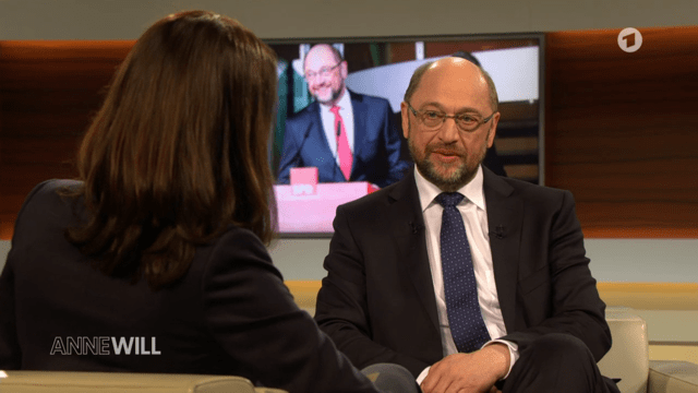 Anne Will – Eine Stunde Schulz. Glatt mit Akzent