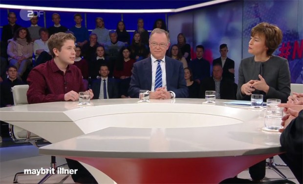 Maybrit Illner: Beifall für einen Nachwuchs-Funktionär