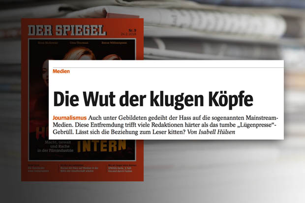Medienkritik im Spiegel: „Die Wut der klugen Köpfe“