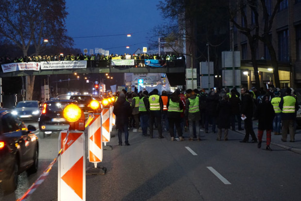 Neue Demonstration gegen Diesel-Fahrverbote in Stuttgart
