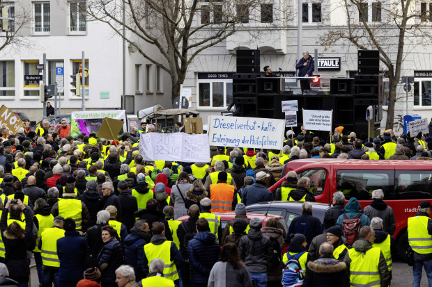 Diesel-Fahrverbote: Erneut Proteste in Stuttgart