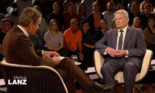 Bei Lanz: Gauck in einsamer Mission