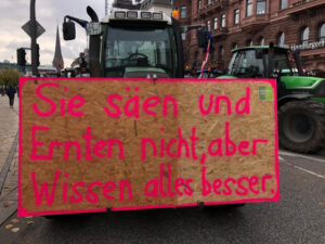 Bauernproteste in Deutschland: „Sie säen und ernten nicht, aber wissen alles besser“