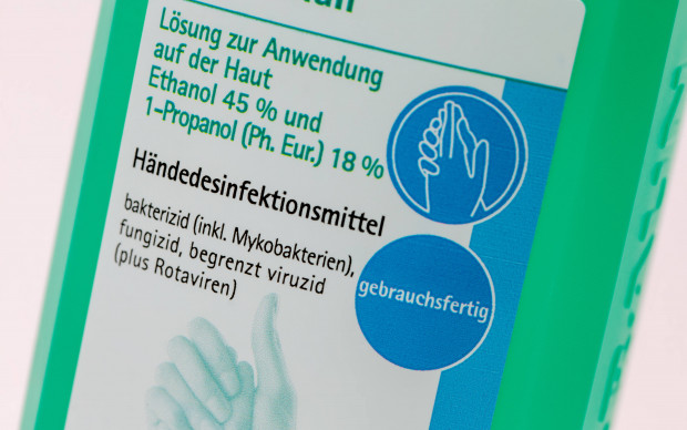 Es wird eng mit Anti-Corona-Desinfektionsmitteln