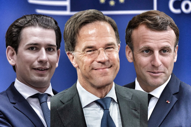 Rutte und Kurz gegen Macron