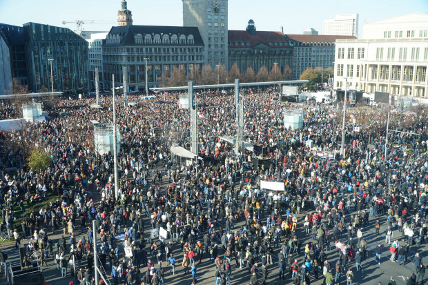 Corona-Demo Leipzig: Mobilisierung der Mitte