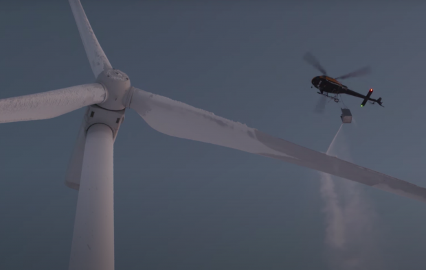 Winter: Windräder enteisen statt Strom erzeugen