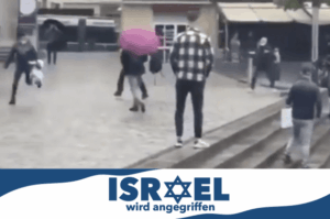 Basel: Mob jagt junge Frau durch die Straßen – weil sie eine Israelflagge hochhielt