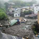 Regen, Erdrutsch und Naturgewalten in Japan
