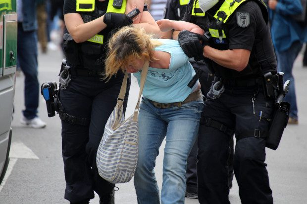 Wo die Polizei auftauchte, waren die Querspaziergänger schon wieder woanders