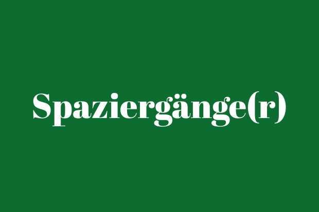 Spaziergänge(r)