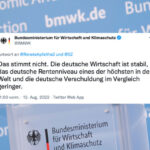 Nein, das deutsche Rentenniveau ist nicht „eines der höchsten der Welt“