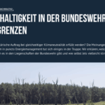 Wie die Bundeswehr zur „GreenArmy“ werden könnte