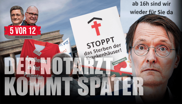 Der Notarzt kommt später!
