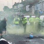 Proteste in Southport nach Messermorden an Kindern
