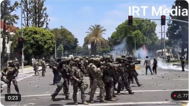 Los Angeles: Szenen wie in einem Bürgerkrieg