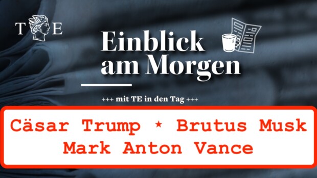 Caesar Trump, Brutus Musk, Marc Anton Vance und Barron Octavian