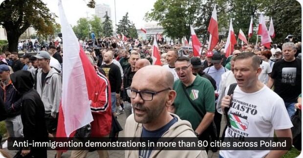Tausende Polen demonstrierten in 80 Städten gegen Aufnahme von Migranten